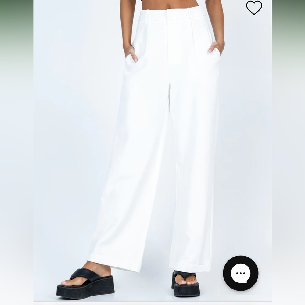 PRINCESS POLLY - WHITE TAHNIE PANTS
